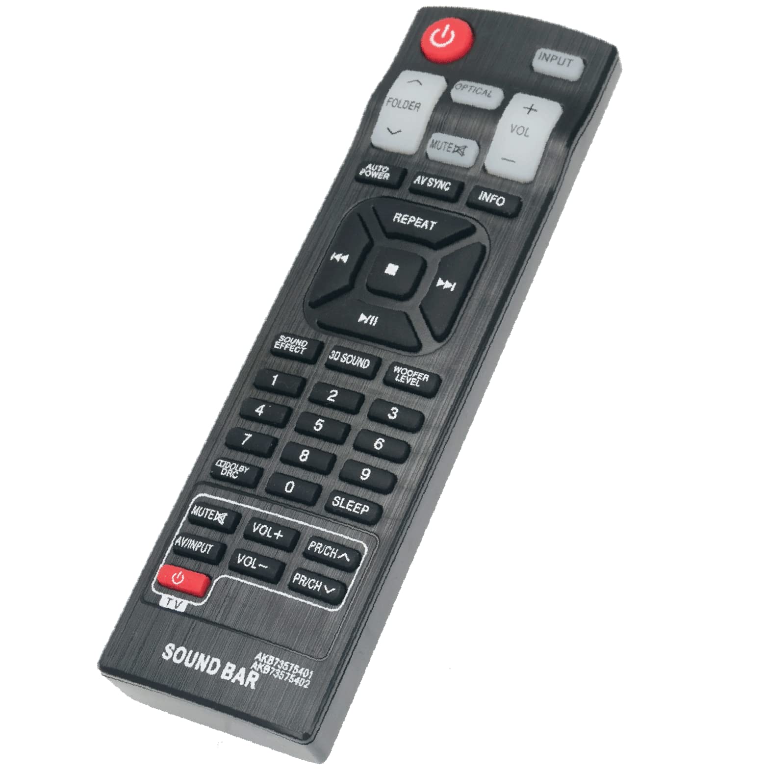 VINABTY Replacement Remote Control Fit for LG Sound Bar System NB2520A NB3520A SHS36-D NB2420A Remote 2in1 AKB73575401 AKB73575402