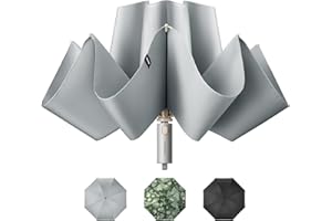 BENEUNDER Umbrellas for Rain, 45 Inch Large Umbrella Windproof for 2-3 People, Travel Compact Foldable Umbrella for Backpack