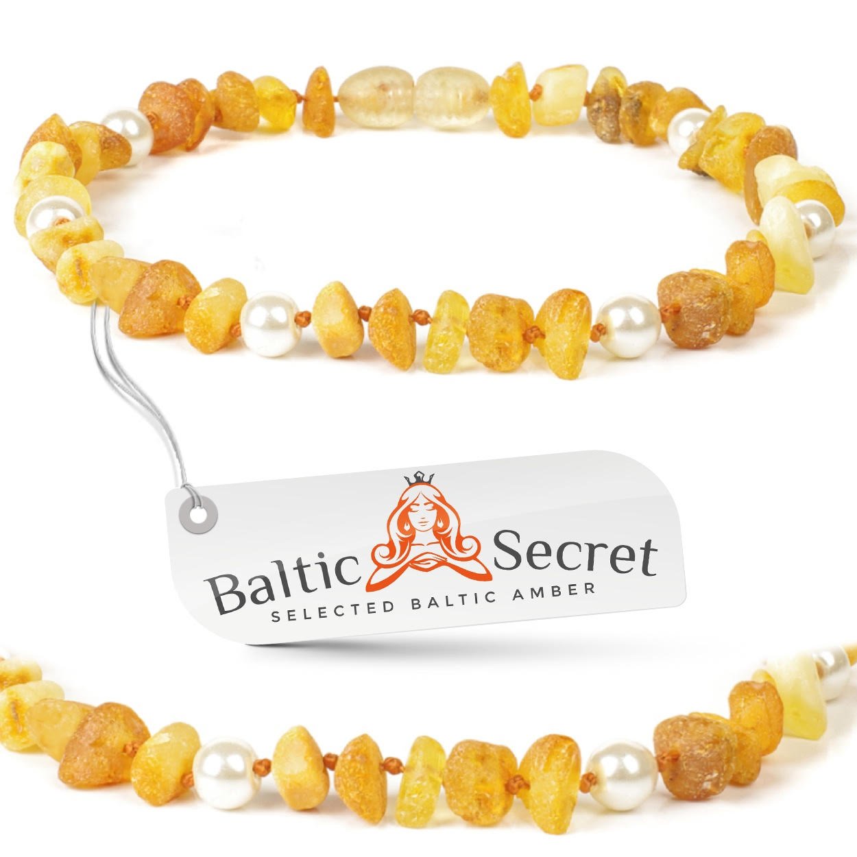 Baltic Amber Pet Collar for Animal Lovers - Elevate Your Pet's Look with Organic Raw Amber Beads - Collars for Large, Medium, and Small Dogs & Cats