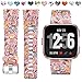 Maledan Bands Compatible with Fitbit Versa Women Men Large Small, Breathable Replacement Strap Accessories Wristbands Compatible with Fitbit Versa Watch/Versa 2/Versa Lite/Versa Special Edition