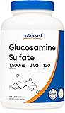 Nutricost Glucosamine Sulfate 1500mg, 240 Capsules
