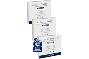 Clean Skin Club Clean Towels XL®, Travel Pack 100% USDA Biobased Disposable Face Towel, Eczema Association Accepted,Dry Wipes