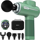 RENPHO Massage Gun Deep Tissue, Portable Percussion Massager for Back and Neck, Handheld Device with Carry Case, Active Green