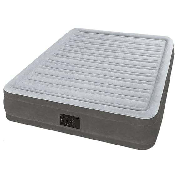 Intex 12-67768 Luftbett Comfort-Plush MID 'Full', 230 V inklusiv eingebauter Luftpumpe, 137 x 191 x 33 cm