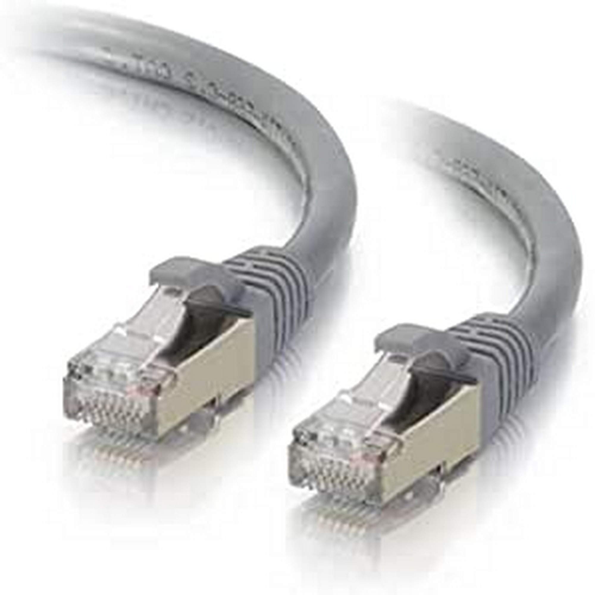 C2G Cat6a Booted Shielded (STP) Network Patch Cable - Patch cable - RJ-45 (M) to RJ-45 (M) - 2 m - STP - CAT 6a - molded, snagless, stranded - grey