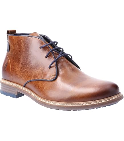 Hush Puppies Men’s Leather Lace Up Chukka Style Boot Comfort Chestnut Size 11 M Amazon.com | Hush Puppies Mens Jonas Chukka Boots Tan 11  main image 2