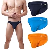 HASWECHYS Mens Bamboo Viscose Soft Briefs Low Rise Sexy 3D Pouch Underwears