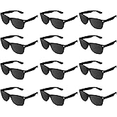Super Z Outlet Plastic Vintage Retro Style Sunglasses Classic Shades Eyewear (24, Black)