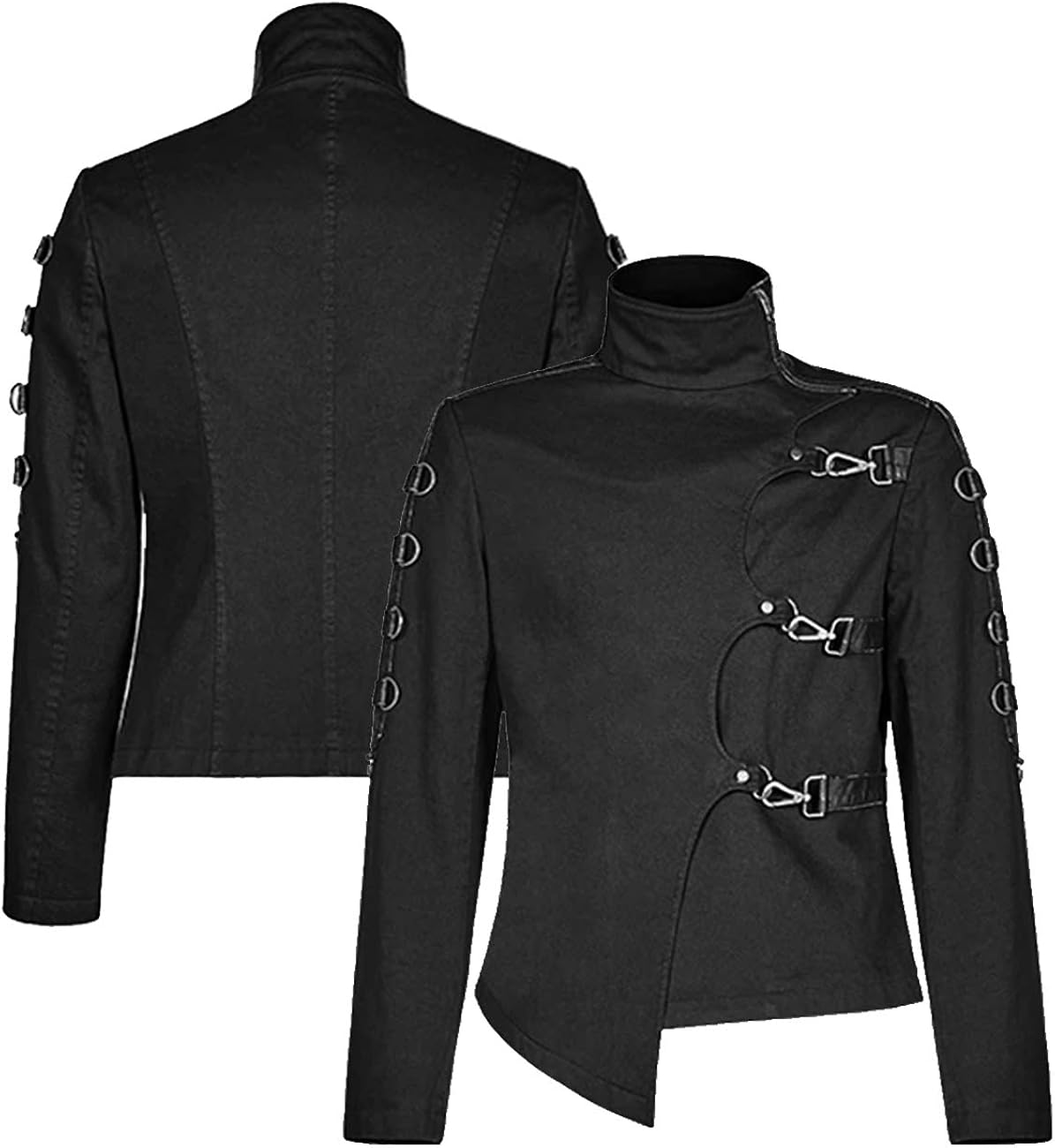 black coat outfit men