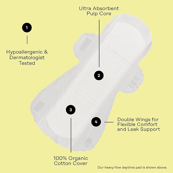 THE HONEY POT COMPANY – HERBAL SANITARY PADS FOR WOMEN – HEAVY FLOW W/WINGS – INFUSED W/ESSENTIAL OILS FOR COOLING EFFECT & ORGANIC COTTON COVER – FEMININE CARE – FSA & HSA – 16 CT
