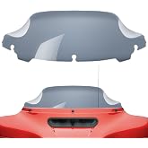 Amazicha 7" Smoke Wave Windshield Windscreen Compatible for 2014-2023 Harley Davidson Touring Street Glide/Electra Glide/Ultra Limited/Tri Glide FLHT FLHX FLHXS FLHTK (Tint)