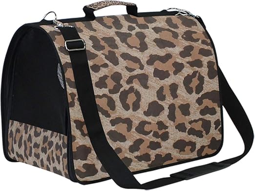 leopard print cat carrier