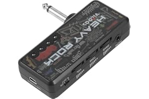 Irfora Electric Guitar Plug Mini Headphone Amp Amplifier Heavy Rock Compact Portable