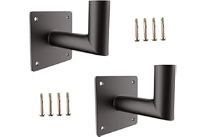 G GJIA 90 Degree Wall Mount Bracket Accessories, Tenon Adapter for 2 3/8 inch Slip Fit Lights, L Shape Wall Mounted Adapter for Outdoor LED Parking Lot Lights Street Lights (2 Pack)