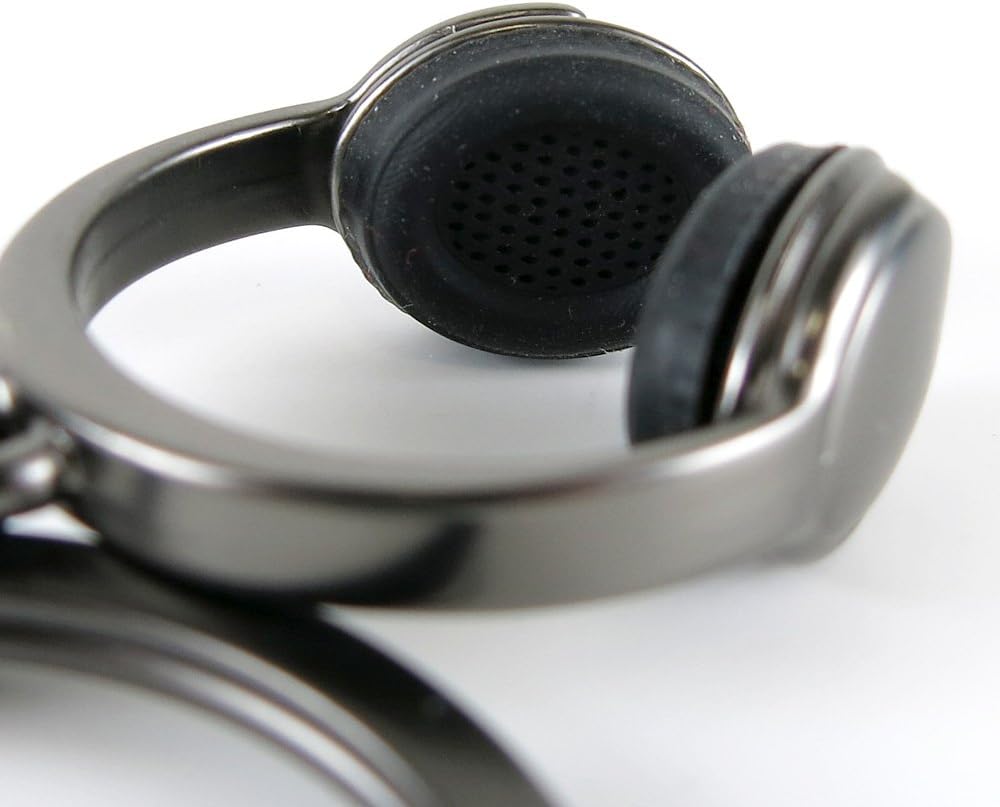 TROIKA Unisex Headphone Keyring (Pack of 1), Gunmetal Grey, 13 cm, Keyring - Image 4