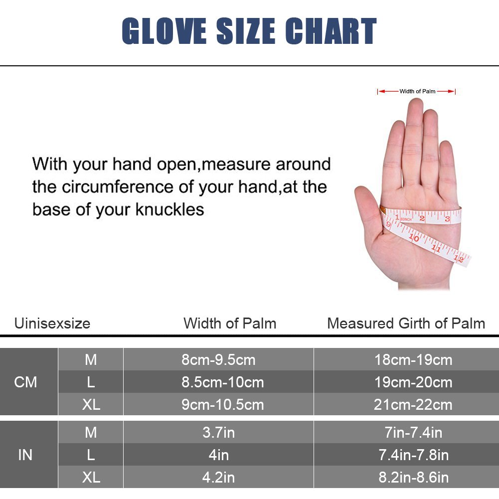 Touchscreen Handschuhe, Radfahren Handschuhe Outdoor Sport Fahrradhandschuhe Wasserdicht und Winddicht Ajustable Größe Für Herren und Damen Laufen Fahren Skifahren Skating Klettern (M)