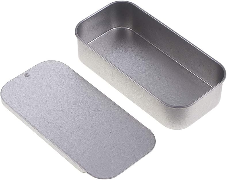 Bonarty Metal Tins Box Containers Mini Portable Storage Containers