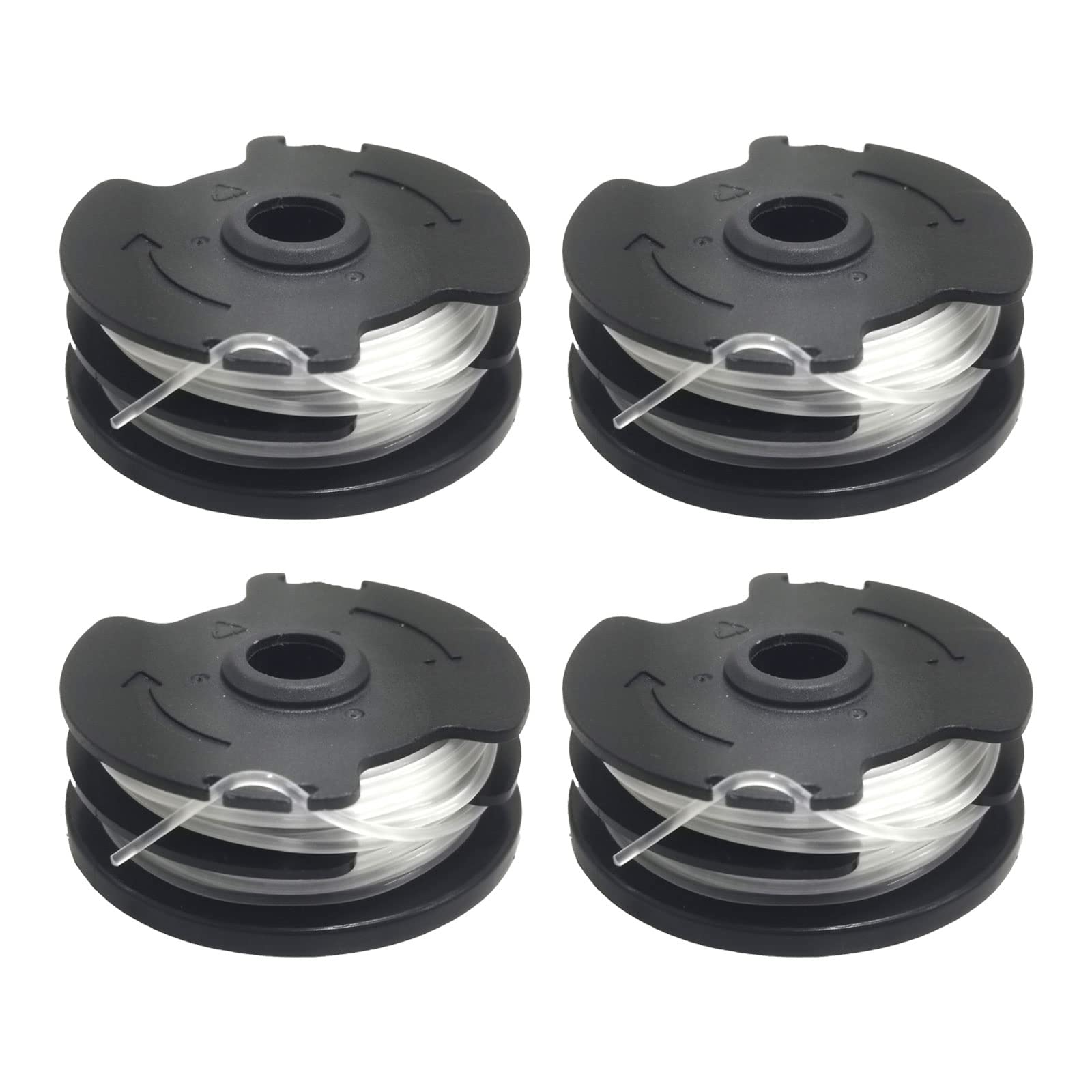 CDIYTOOL Grass Strimmer Spool Replacement for Parkside PRTA 20-Li A1 B2 C3 PRT 550 A1 A3 PRT 300 A1, 1.65mm 8.3m Autofeed Trimmer Spool Line (4)