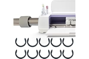 FEOXSHAL Rubber Roller Resolution Kit for Cricut Machine, Keep Rubber in Place with Retaining Rings - Compatible with Cricut Maker/Explore Air, Rubber Roller Replacement Parts