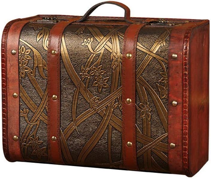 antique leather luggage