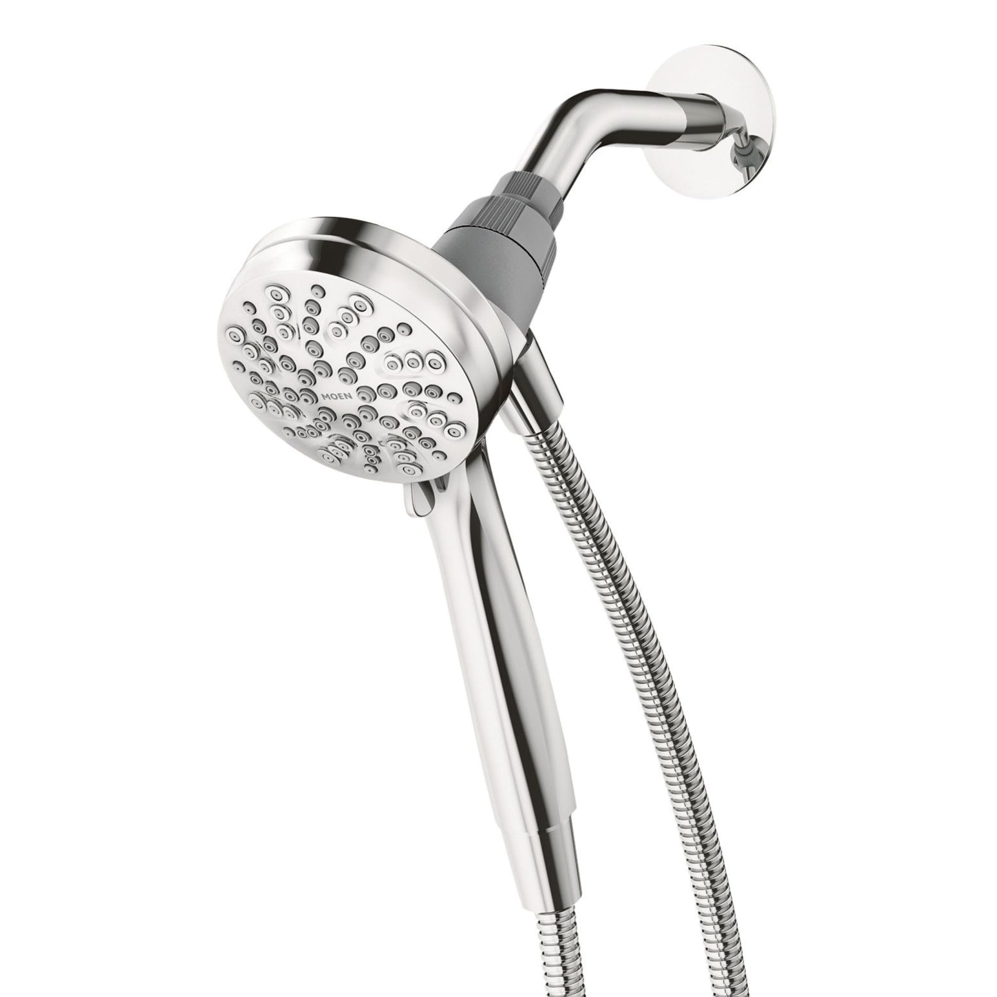 Moen Magnetix Six-Function Handheld Showerhead with Eco-Performance Magnetic Docking System, Chrome, 3.5" (26100EP)
