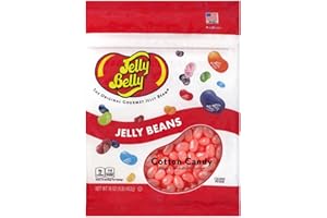 Jelly Belly Cotton Candy Jelly Beans - 1 Pound (16 Ounces) Resealable Bag - Genuine, Official, Straight from the Source