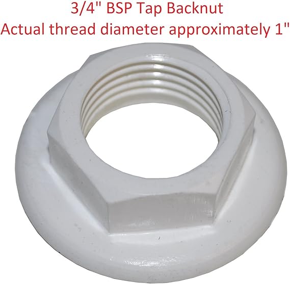 3/4" Nylon Tap Back Nut Amazon.co.uk DIY & Tools