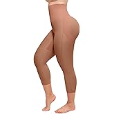 SHAPELLX Shapewear for Women Capris Leggings Tummy Control Underwear High Waist Body Shaper Butt Lifting Panties