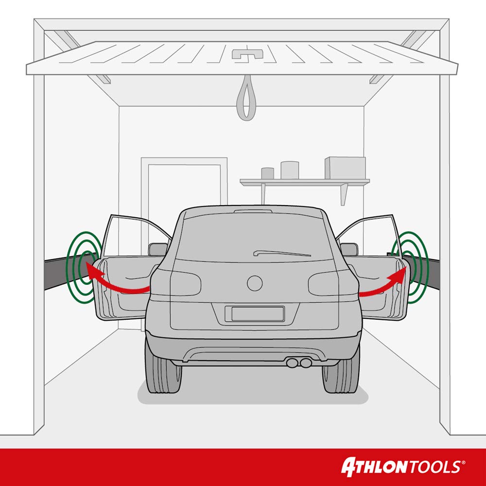 ATHLON TOOLS 4 x MaxProtect Premium Garaje de pared Protección