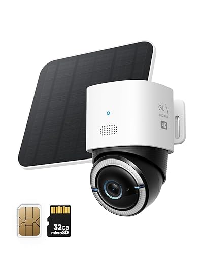 eufy Security 4G LTE Cam S330, 4K Cellular Wireless Security