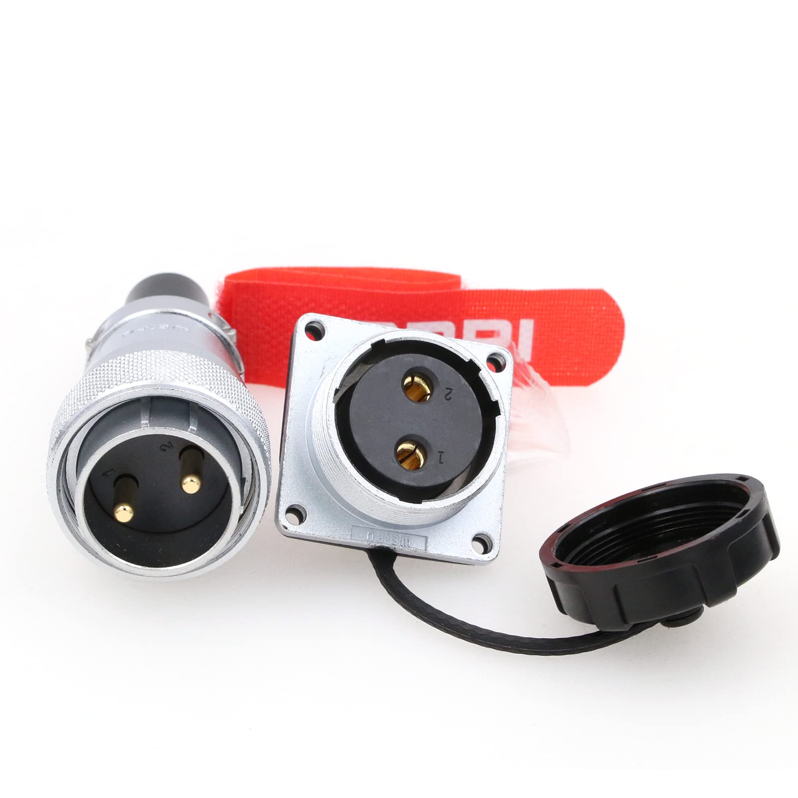 DRRI WEIPU High Voltage WS28 2-Pin TQ Male Plug Z Female Socket metal Aviation Circular Connector for Solar Panel