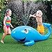 KLEEGER Kids Water Sprinkler Toy: Giant Inflatable Whale Sprinkler, Attaches To Garden Hose. Sprays Up To 10 Feet! Fun For Boys & Girls, Great for Garden / Backyard