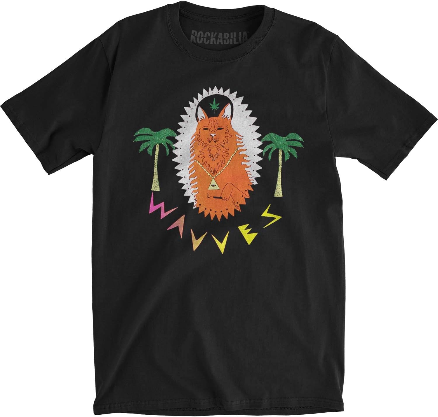 Wavves Men's King of The Beach Slim Fit T-Shirt Black