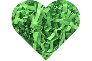 YHXKJ Crinkle Paper for Gift Box (1/2 LB) Crinkle Cut Paper Shred Filler,Shredded Paper Filler Packing Gift Wrap Easter Basket Grass Filler-Deep Green