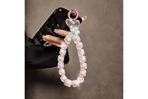 Beaded Wrist Strap Phone Chain Phone Lanyard for Women Universal Accessory Charm Bag Charms for Handbags Cute Keychain