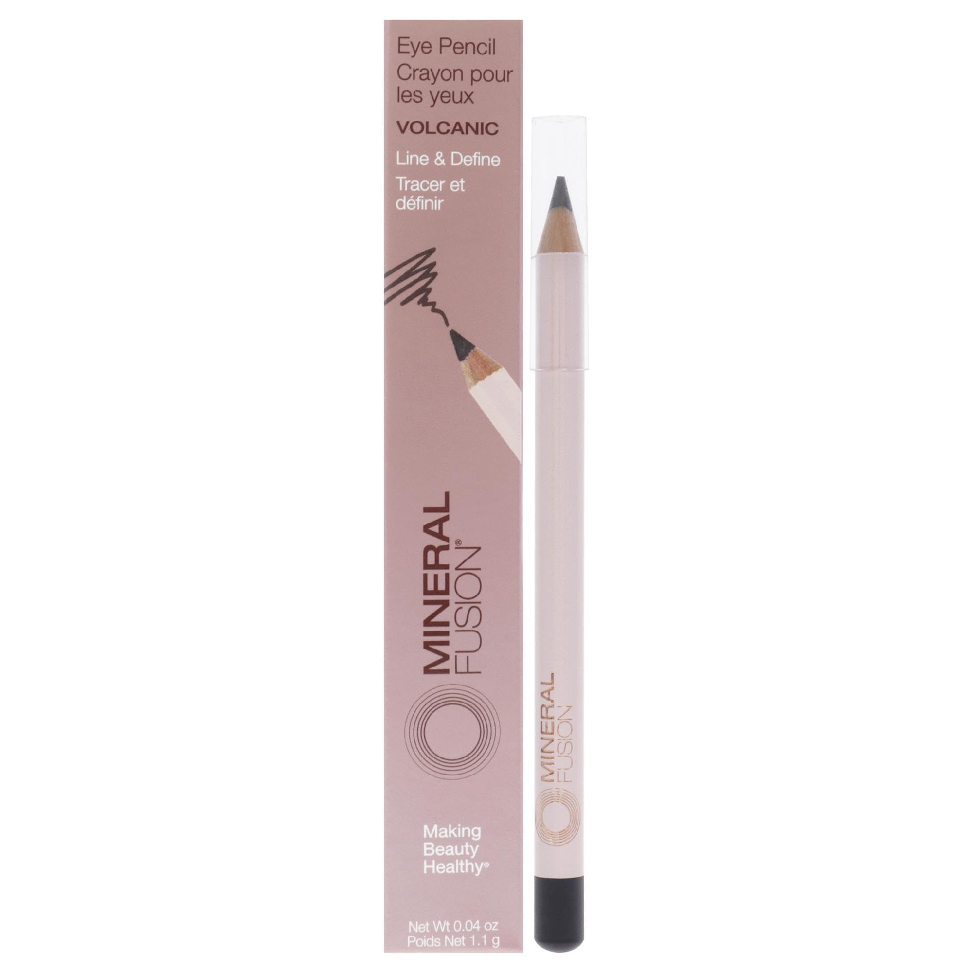 Photo 1 of Mineral Fusion Eye Liner Pencil - Volcanic for Women - 0.04 oz Eyeliner