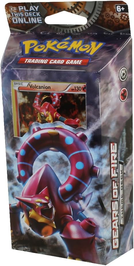 Amazon Com Pokemon Gears Of Fire Volcanion Xy Steam Siege Theme Deck Toys Games