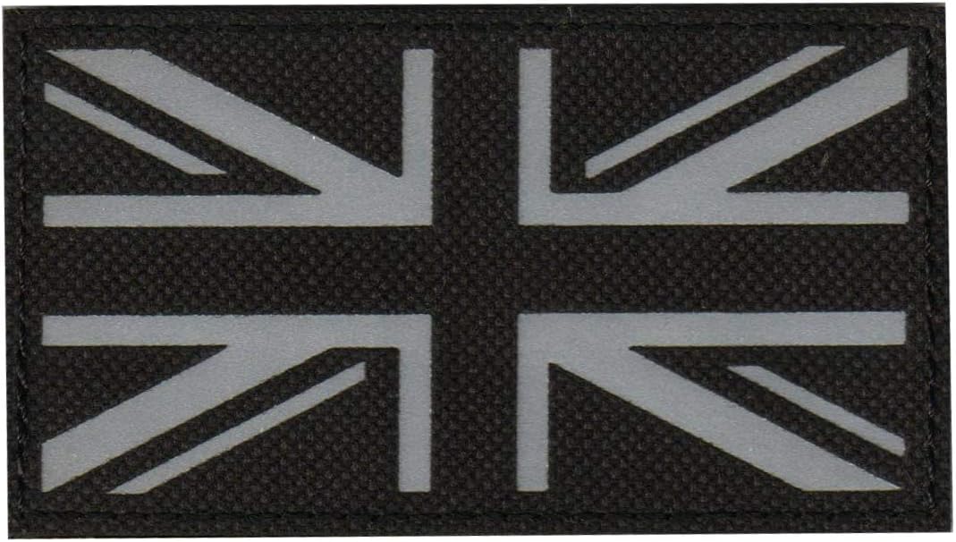 Ohrong Union Jack Reflective IR Tactical Patch Britain UK National Flag Morale Badge Combat