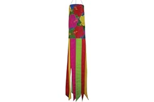 In the Breeze 5144 Tropical Flowers 40-Inch Windsock-Outdoor Hibiscus Decoration