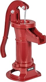 VEVOR Cast Iron Hand Pitcher Pump 25ft Lift Antique Manual Water Pump 1-1/4 NPT view 9