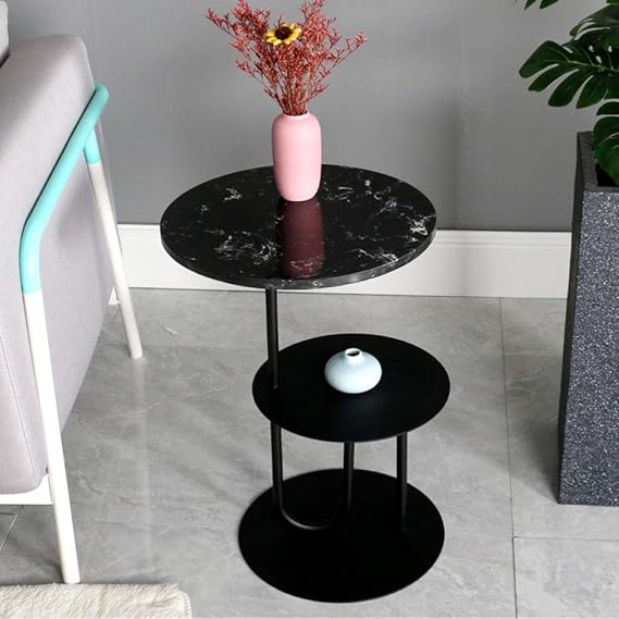 Modernes Wohnzimmer Kleiner Couchtisch Marmor Sofa Beistelltisch