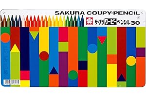 SAKURA Crepas FY30 Colored Pencils, Coupy, 30 Colors, Comes in Tin Case