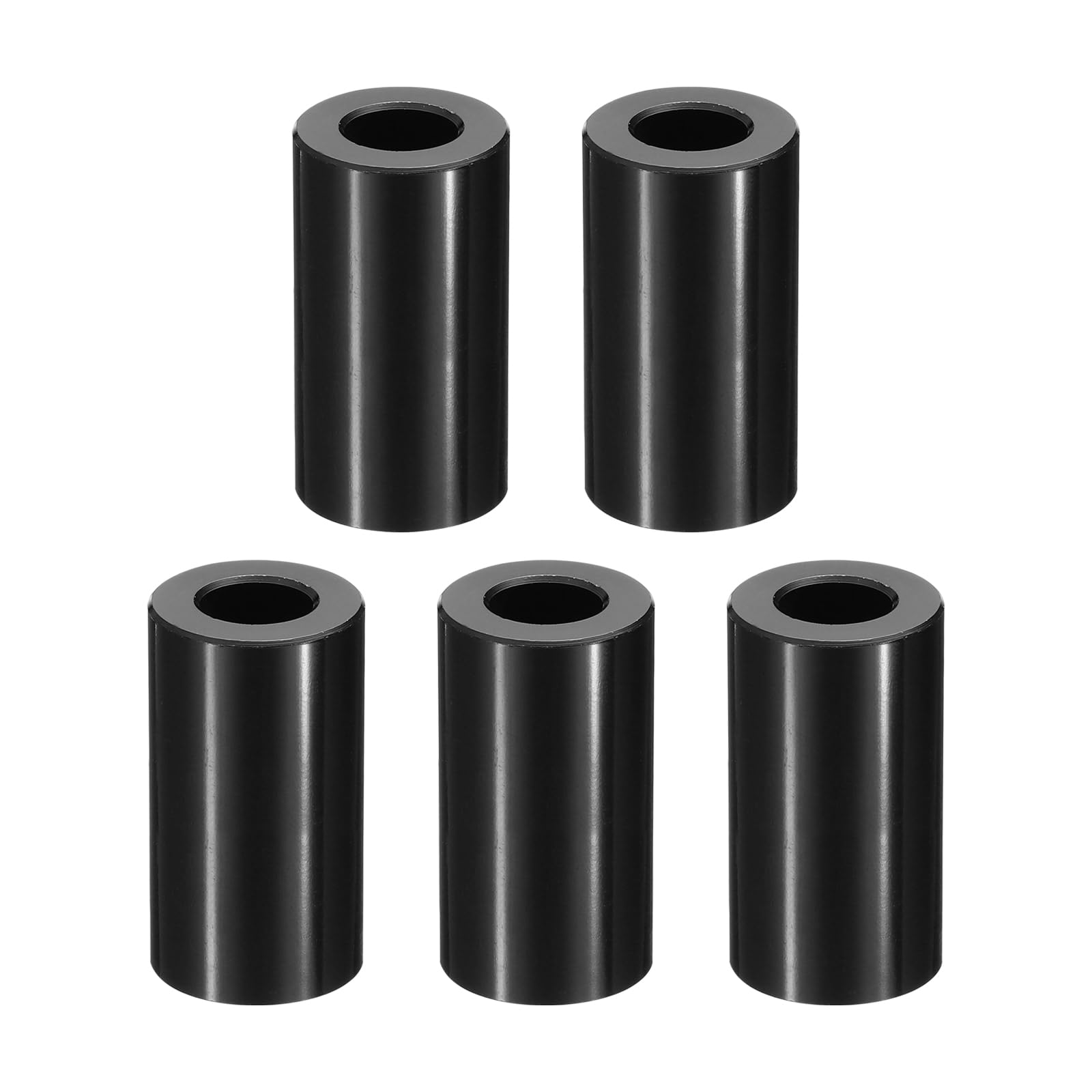PATIKIL M10 Aluminum Spacers, 5 Pcs Metal Spacer Aluminum M10 x 3/4" OD x 1-1/2" L Aluminum Spacer Screw Standoff Round for 3/8" or M10 Screw Bolts