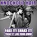 Knockout Hair 20-Inch Halo Hair Extensions, Fiber Wavy, 150 Grams, Medium Cool Blonde/Light Blonde Mix - #16/86
