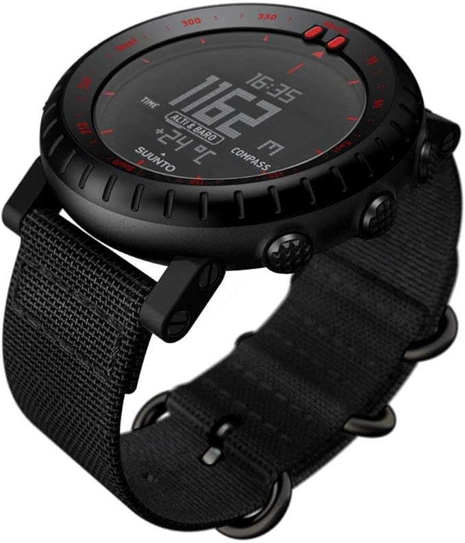 Suunto Reloj unisex Core para exteriores, color negro, rojo ...