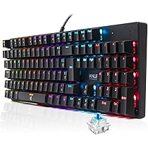 Teclado Mecânico Gamer Switch Blue Led Rgb 7 Cores Rainbow