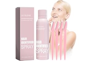 HRUIYL Hair Identifier Spray For Face Shaving, Dermaplane Spray, Dermaplaning Spray, Facial Hair Identifier Spray For Dermaplaning (1 Set)#F, chocolate