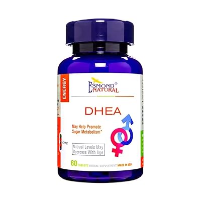 Esmond Natural: DHEA (Helps with Sugar Metabolism, Libido, Energy, Brain, Immune System, Balance Hormone Levels), GMP, Natural Product Assn Certified, Made in USA - 75mg, 60 Tablets