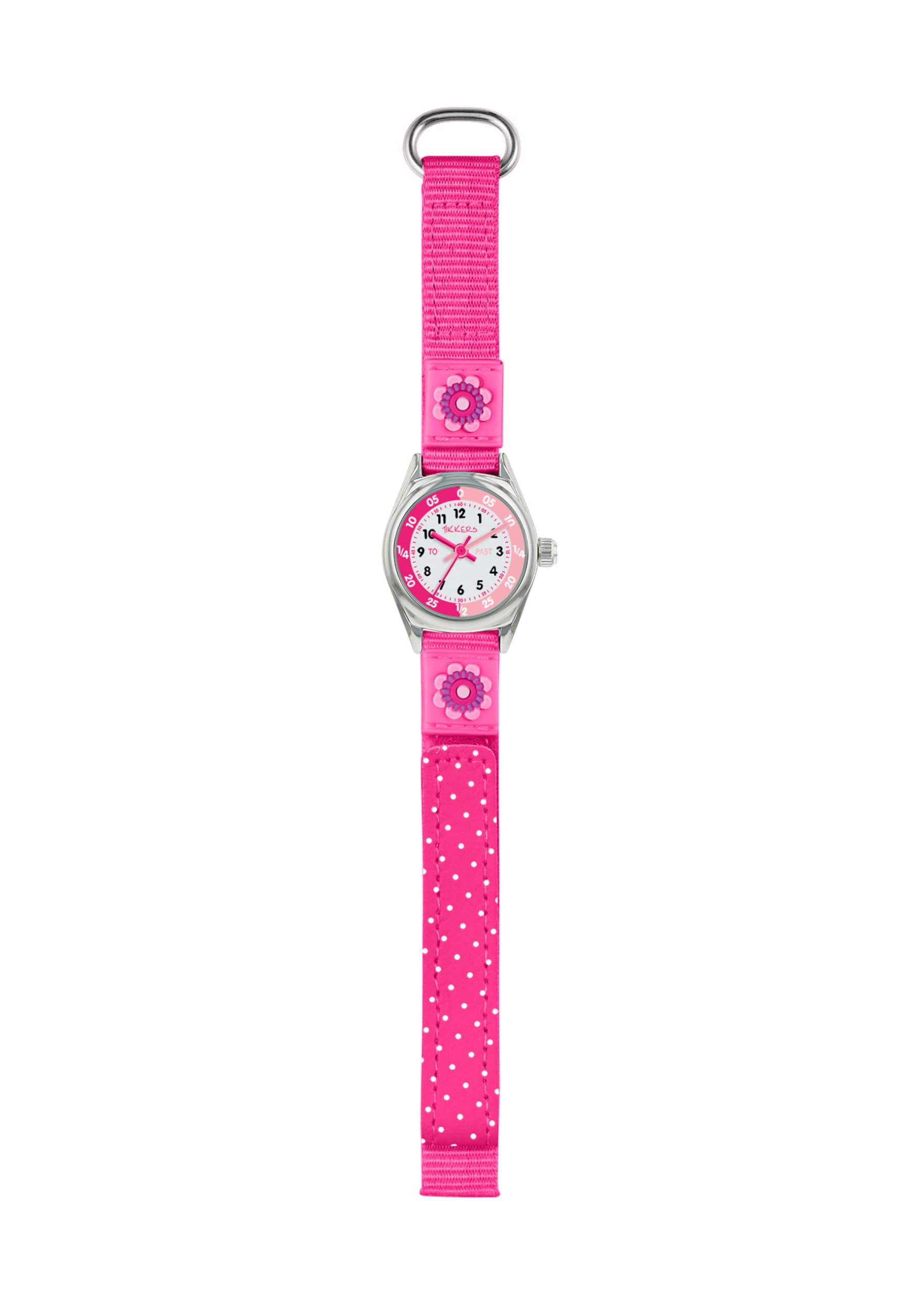 Tikkers Girls' Analogue Quartz Watch with Fabric and Canvas Strap – TK0119