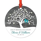 Andaz Press Personalized Round Metal Keepsake